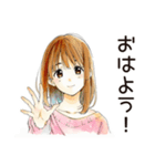 元気なふつうの女の子（個別スタンプ：2）