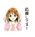 元気なふつうの女の子（個別スタンプ：9）