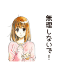 元気なふつうの女の子（個別スタンプ：11）