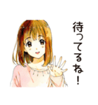 元気なふつうの女の子（個別スタンプ：16）