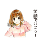 元気なふつうの女の子（個別スタンプ：27）