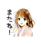 元気なふつうの女の子（個別スタンプ：40）