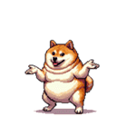 無言で伝える太っちょ柴犬2（個別スタンプ：36）