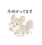 ふわふわチンチラの感情スタンプ（個別スタンプ：8）