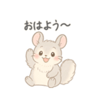 ふわふわチンチラの感情スタンプ（個別スタンプ：11）