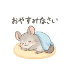 ふわふわチンチラの感情スタンプ（個別スタンプ：15）
