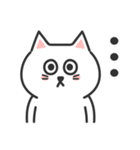 ふつうがいい♡しろねこさん（個別スタンプ：14）