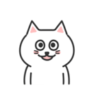 ふつうがいい♡しろねこさん（個別スタンプ：15）