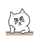 ふつうがいい♡しろねこさん（個別スタンプ：25）