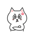 ふつうがいい♡しろねこさん（個別スタンプ：36）