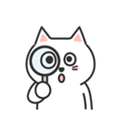 ふつうがいい♡しろねこさん（個別スタンプ：40）