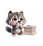 ハスキー犬 仕事でクタクタ（個別スタンプ：6）