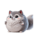 ハスキー犬 仕事でクタクタ（個別スタンプ：13）