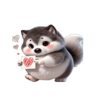 ハスキー犬 仕事でクタクタ（個別スタンプ：25）