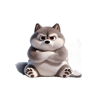ハスキー犬 仕事でクタクタ（個別スタンプ：27）