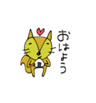 mottoのシンプルアニマル♡毎日（個別スタンプ：1）