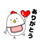 【家族連絡】ニワトリ母ちゃん（個別スタンプ：7）