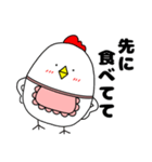 【家族連絡】ニワトリ母ちゃん（個別スタンプ：34）