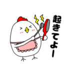 【家族連絡】ニワトリ母ちゃん（個別スタンプ：37）