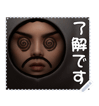 顔 メッセージ スタンプ 37（個別スタンプ：13）