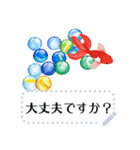 金魚とビー玉 夏の花スタンプ 改訂版（個別スタンプ：5）