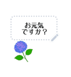 金魚とビー玉 夏の花スタンプ 改訂版（個別スタンプ：20）