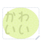日本の和柄 メッセージ スタンプ D127（個別スタンプ：19）