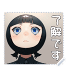顔 メッセージ スタンプ 07（個別スタンプ：1）