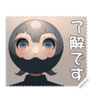 顔 メッセージ スタンプ 07（個別スタンプ：21）