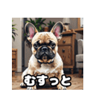 表情豊かなフレンチブルドッグスタンプ（個別スタンプ：5）