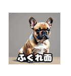 表情豊かなフレンチブルドッグスタンプ（個別スタンプ：16）