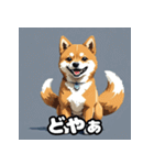 表情いろいろ柴犬スタンプ40（個別スタンプ：38）
