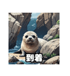 毎日使える40表情あざらしスタンプ（個別スタンプ：11）