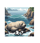 毎日使える40表情あざらしスタンプ（個別スタンプ：35）