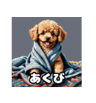 表情豊かなトイプードル40連発！（個別スタンプ：6）