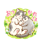 猫たちのスタンプ〜ペンギンといっしょ♪〜（個別スタンプ：3）