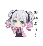 地雷ちゃんのメイク時間（個別スタンプ：3）