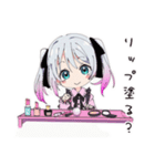 地雷ちゃんのメイク時間（個別スタンプ：5）