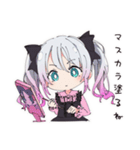 地雷ちゃんのメイク時間（個別スタンプ：20）