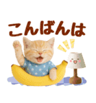 ▶飛び出る癒しにゃんこの敬語スタンプ（個別スタンプ：10）