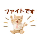 ▶飛び出る癒しにゃんこの敬語スタンプ（個別スタンプ：21）