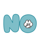 大きい文字のうさちゃんスタンプ リメイク（個別スタンプ：2）