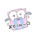 ビションフリーゼのわたあめ屋さん（個別スタンプ：4）