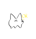 しろのいきもの1（個別スタンプ：2）