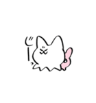 しろのいきもの1（個別スタンプ：24）