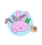 うさたちの日常と挨拶にちょっと梅雨（個別スタンプ：18）