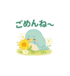 夏のクレヨンスタンプ（個別スタンプ：3）