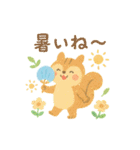 夏のクレヨンスタンプ（個別スタンプ：4）