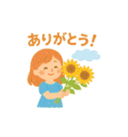 夏のクレヨンスタンプ（個別スタンプ：14）