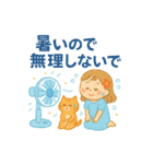 夏のクレヨンスタンプ（個別スタンプ：25）